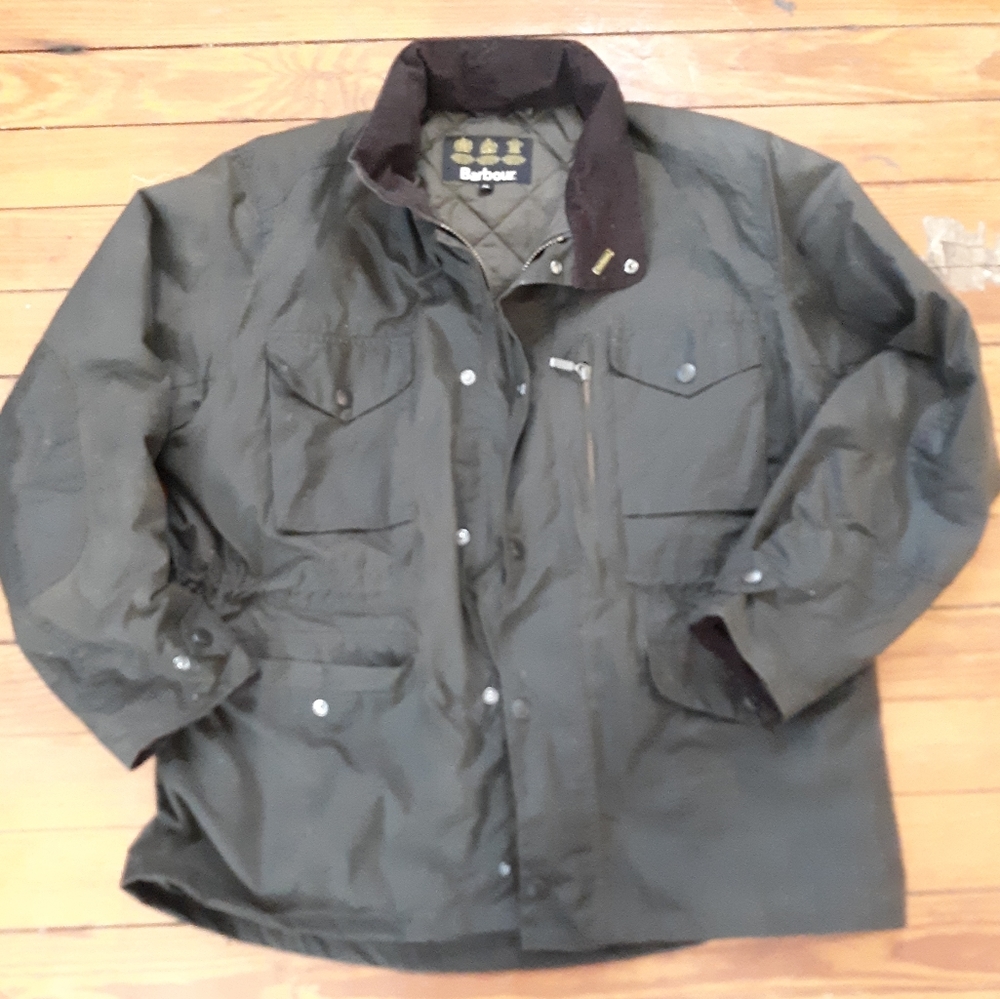 BARBOUR Sapper Waxed Cotton Jacket - XL